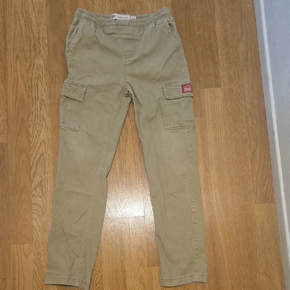 Levi's Khaki Cargo Pants with Elastic Waist